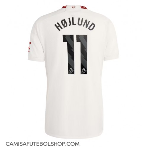 Camisa de time de futebol Manchester United Rasmus Hojlund #11 Replicas 3º Equipamento 2023-24 Manga Curta